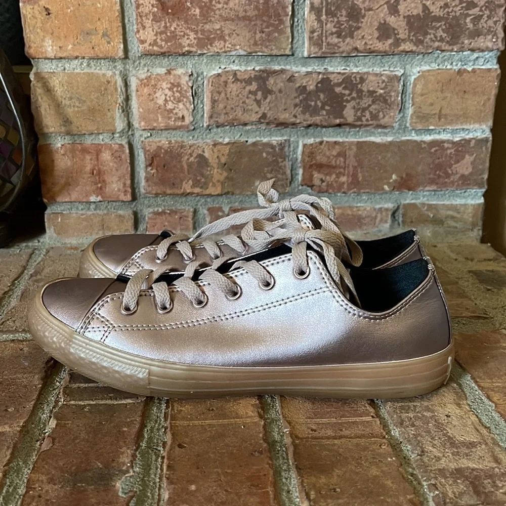 Converse All Star Metallic Rose Gold Sneakers